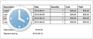 Billing Schedules Clock
